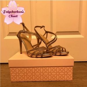 Gorgeous Gold Badgley Mischka Heels, Size 8.5